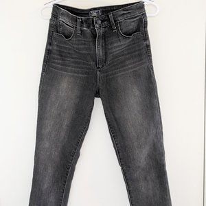 High Rise skinny jeans washed black Abercrombie